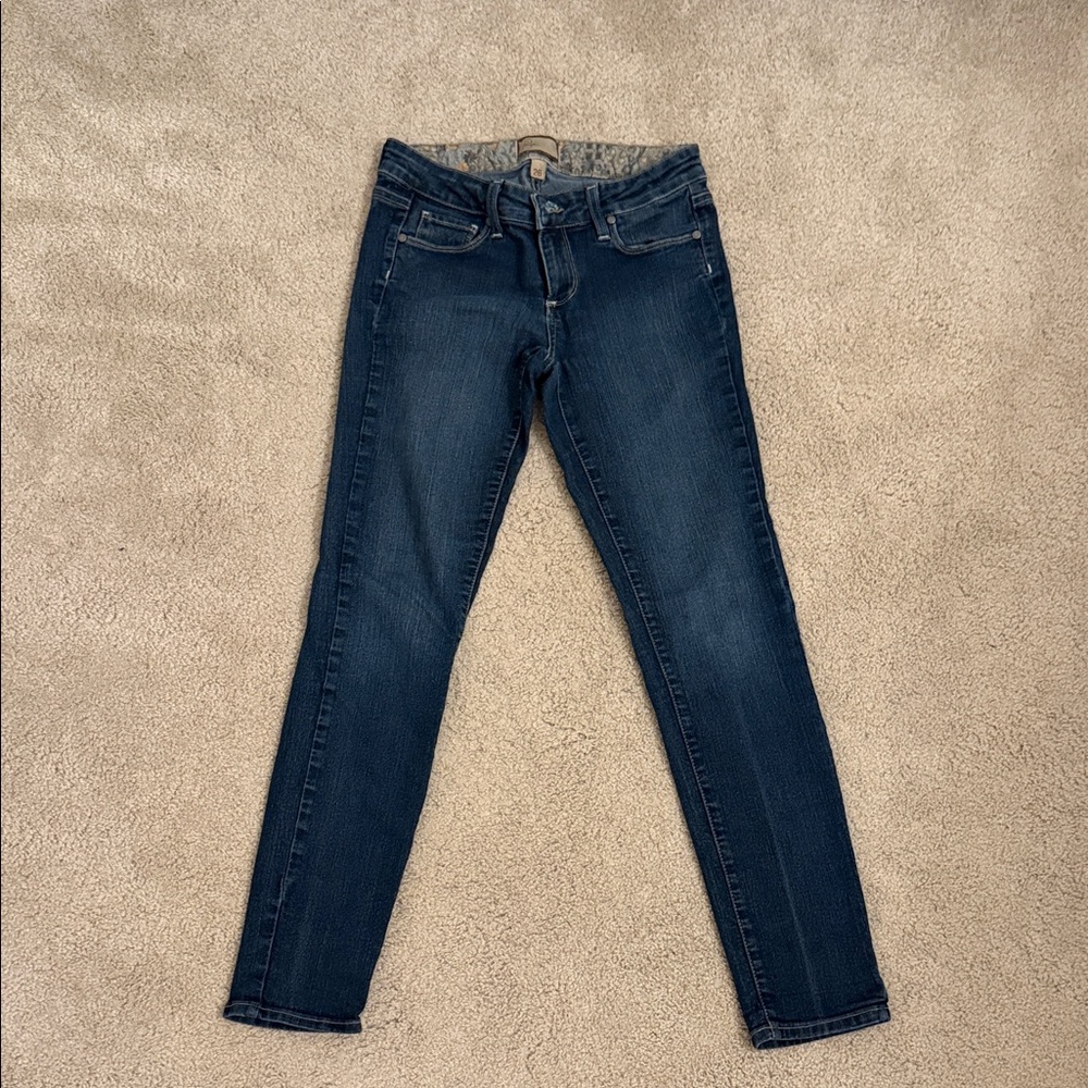 PAIGE Dark Blue Skinny Jeans
